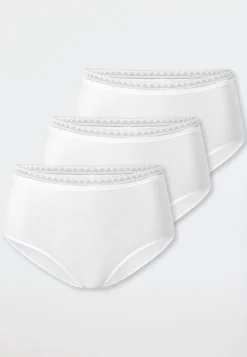 Midi-Slips 3er-Pack Spitze weiß - Modern Multipacks