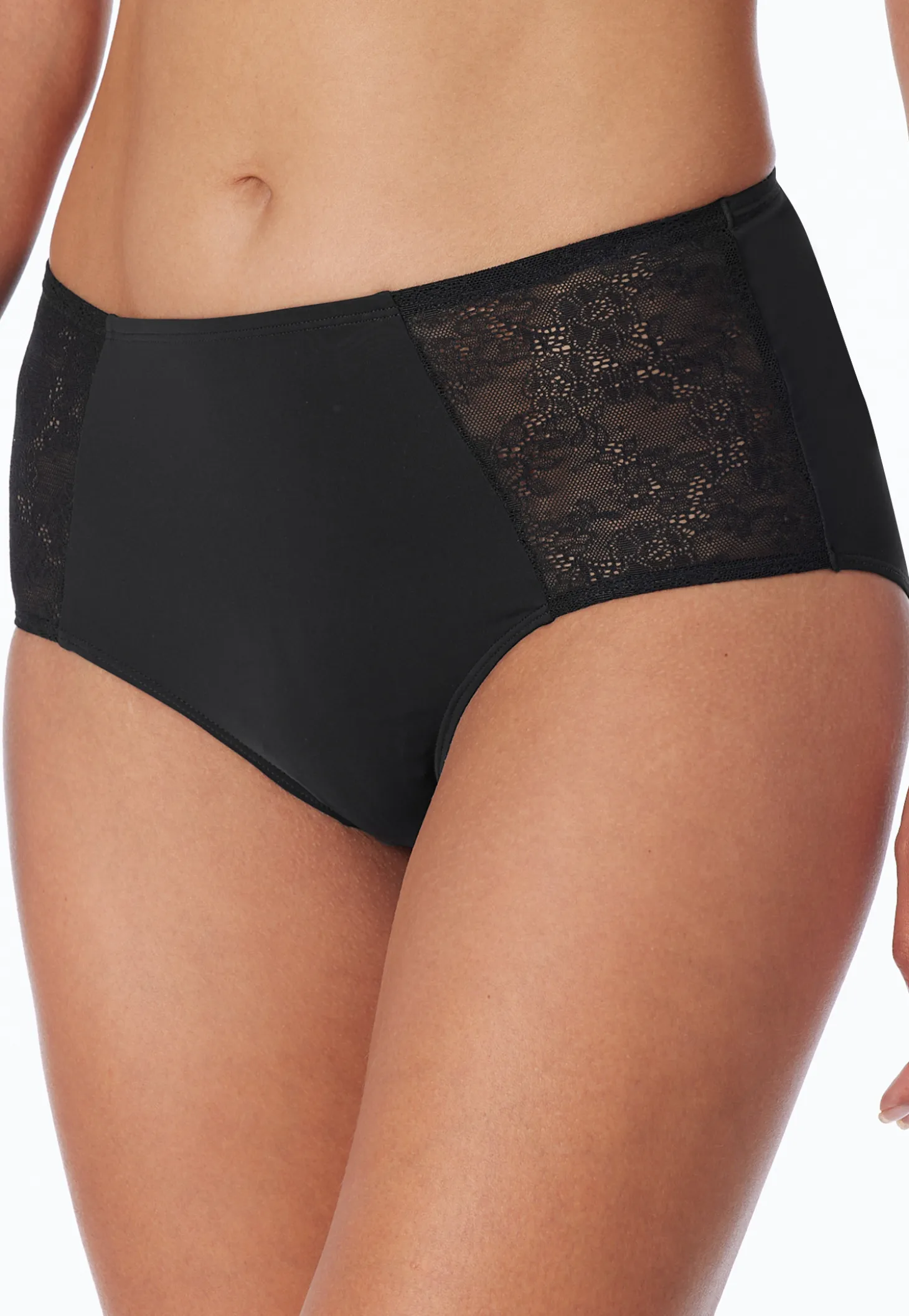 Midi-Slip Spitze schwarz - Air