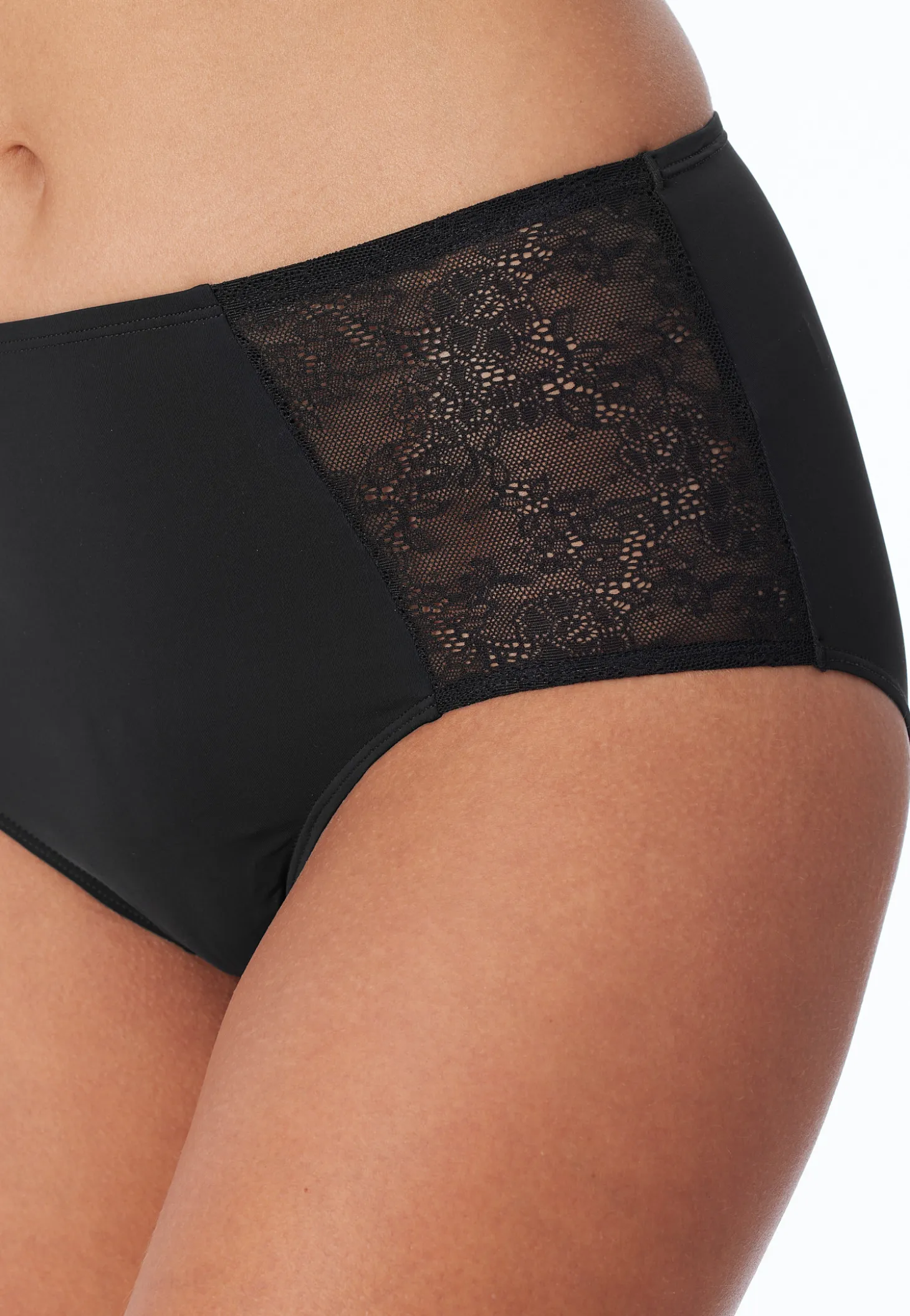 Midi-Slip Spitze schwarz - Air
