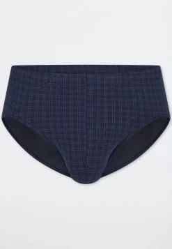 Minislip dunkelblau kariert - Cotton Casuals