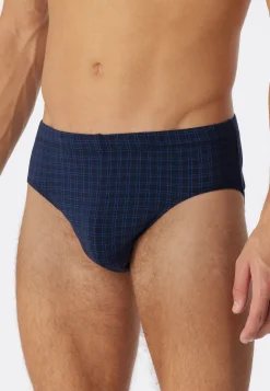 Minislip dunkelblau kariert - Cotton Casuals
