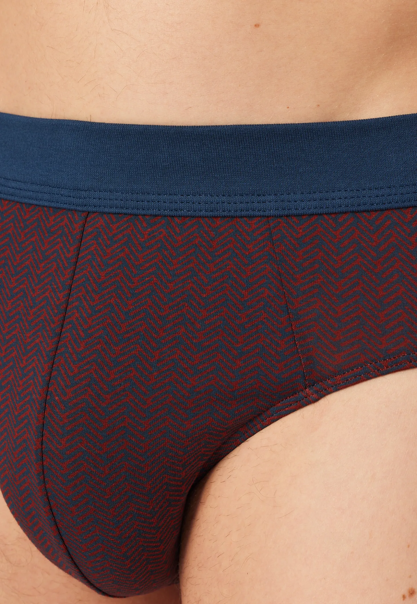Minislip gemustert rot - Comfort Fit