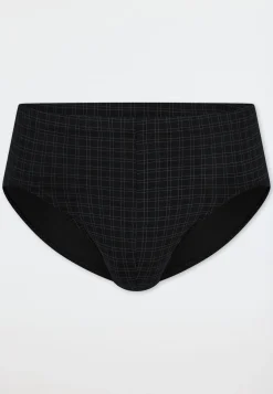Minislip schwarz kariert - Cotton Casuals