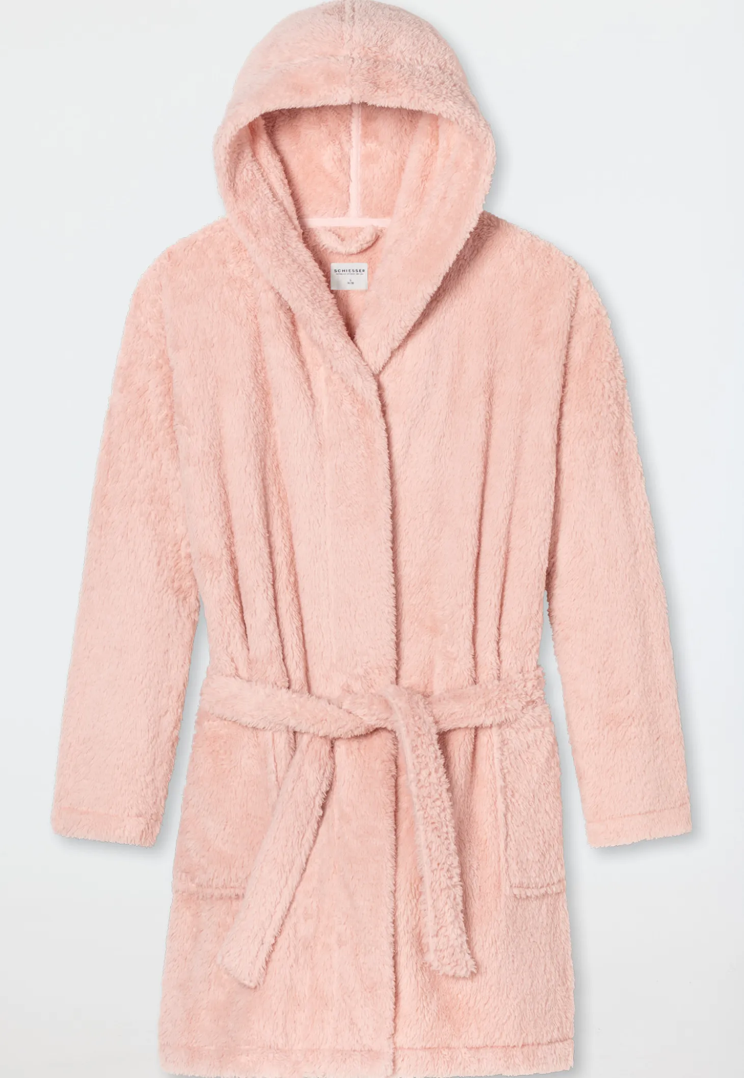 Morgenmantel Teddy-Fleece Comfort-Fit rosé - Essentials