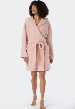 Morgenmantel Teddy-Fleece Comfort-Fit rosé - Essentials