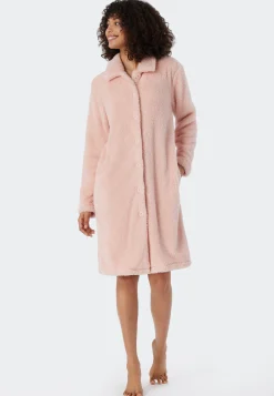 Morgenmantel Teddy Fleece rosé - Essentials