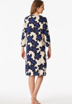 Nachthemd 3/4-Arm Blumenprint multicolor - Comfort Nightwear