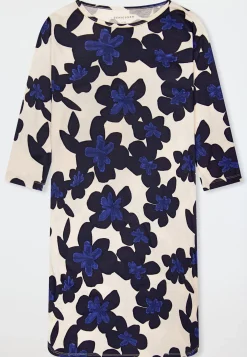 Nachthemd 3/4-Arm Blumenprint multicolor - Comfort Nightwear