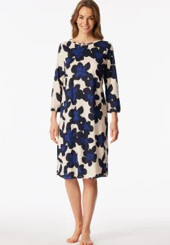 Nachthemd 3/4-Arm Blumenprint multicolor - Comfort Nightwear