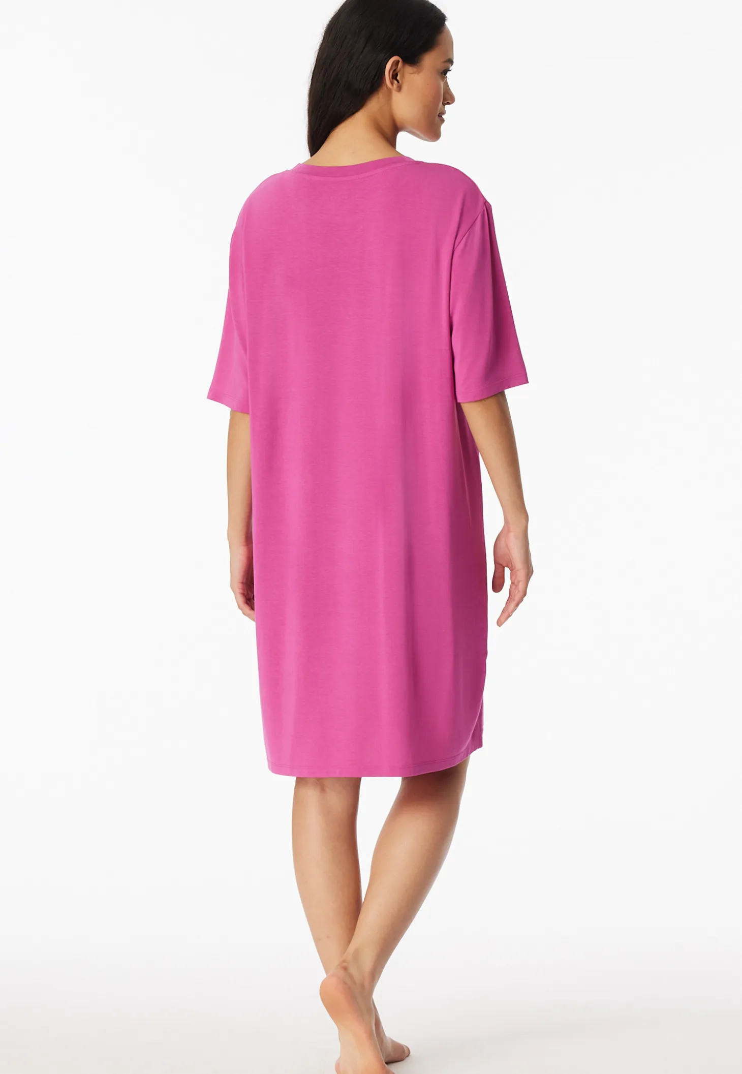 Nachthemd kurzarm Grantapfel fuchsia - Casual Fashion