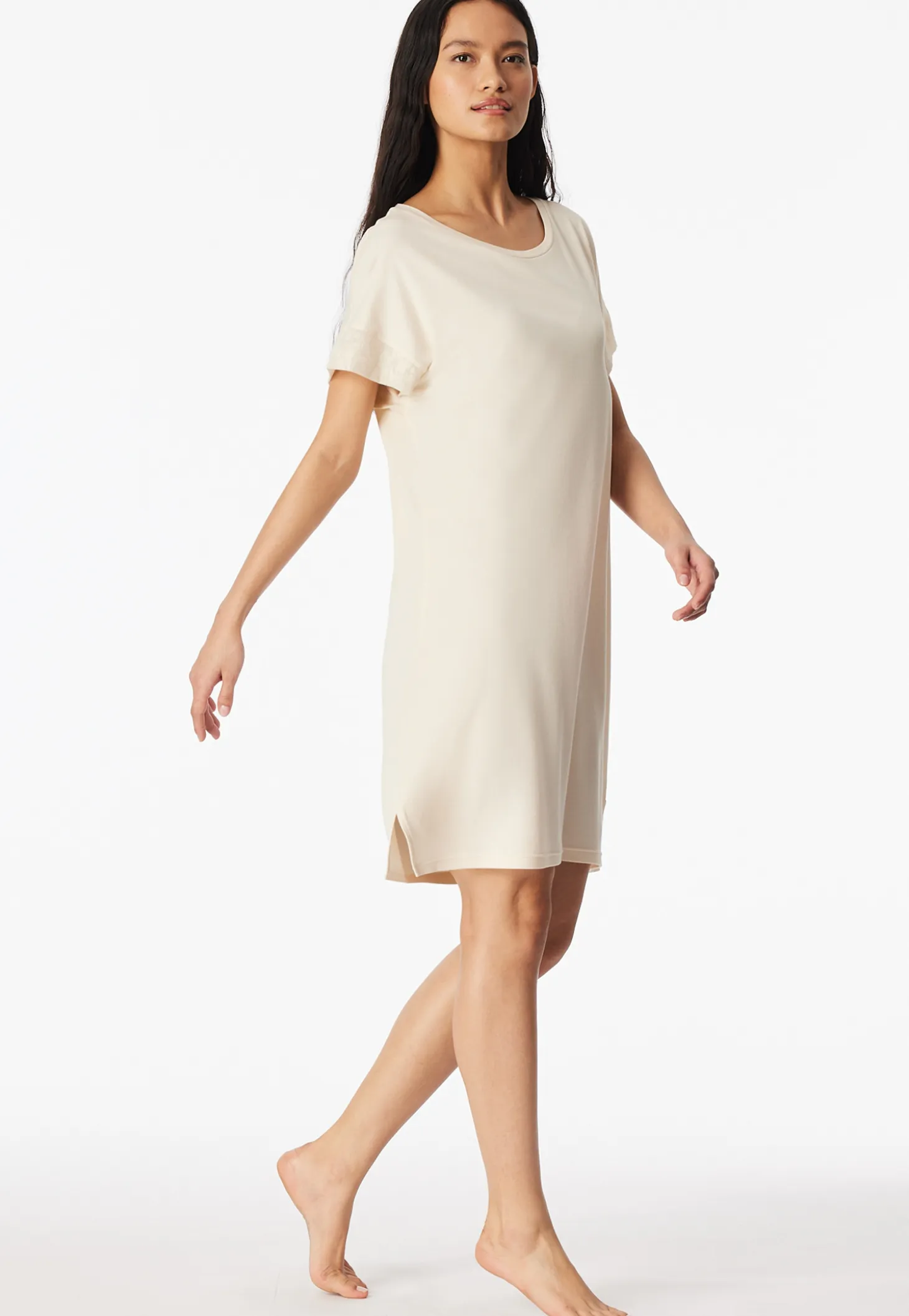 Nachthemd kurzarm Interlock kurz pearl - Modern Allure