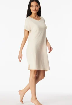 Nachthemd kurzarm Interlock kurz pearl - Modern Allure