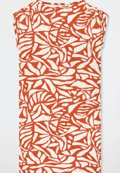 Nachthemd kurzarm terracotta - Selected Premium