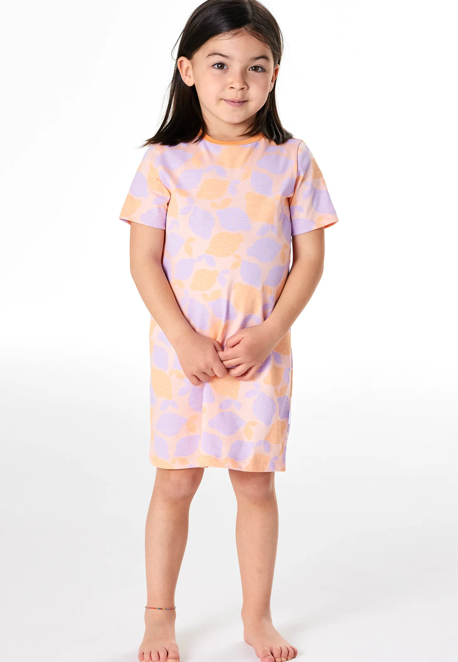 Nachthemd kurzarm Zitronen pfirsichorange - Kids Nightwear