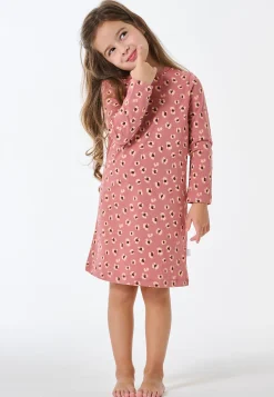 Nachthemd langarm Animal Print altrosa - Kids Nightwear