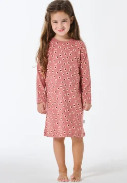 Nachthemd langarm Animal Print altrosa - Kids Nightwear