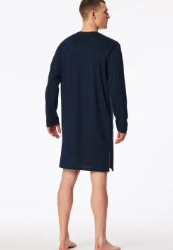 Nachthemd langarm blau - Comfort Nightwear