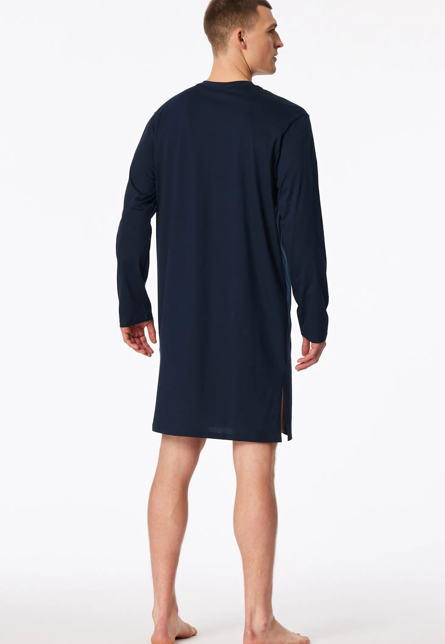 Nachthemd langarm blau - Comfort Nightwear