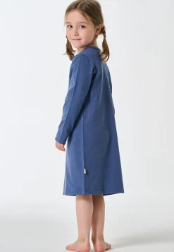 Nachthemd langarm Paris Maus jeansblau - Kids Nightwear