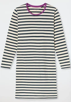 Nachthemd langarm Ringel seasalt - Casual Essentials