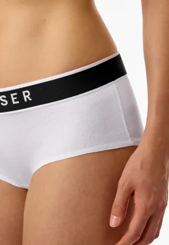 Panty Doppelripp weiß - Pure Rib