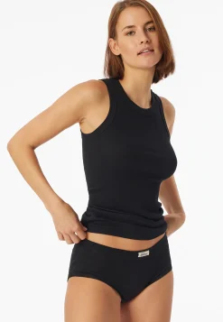 Panty Feinripp schwarz - Revival Paula