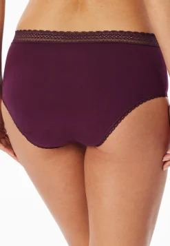 Periodenpantys 2er-Pack Spitze schwarz/ pflaume - Secret Care