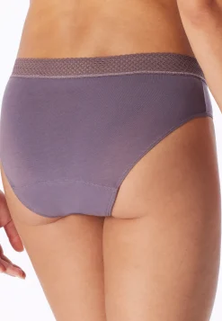 Periodenslips Rio 2er-Pack Spitze schwarz/ mauve - SCHIESSER Care