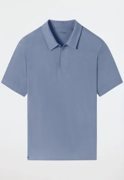 Poloshirt Jersey blaugrau - Mix+Relax