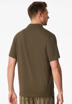 Poloshirt Jersey oliv - Mix+Relax