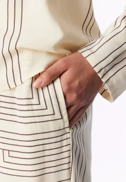 Pyjama lang Webware seasalt bedruckt - Selected Premium