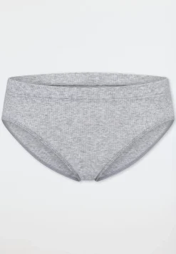 Rio-Slip Doppelripp grau meliert - Pure Rib