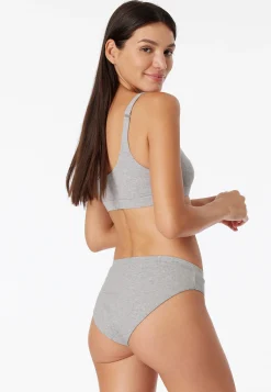 Rio-Slip Doppelripp grau meliert - Pure Rib
