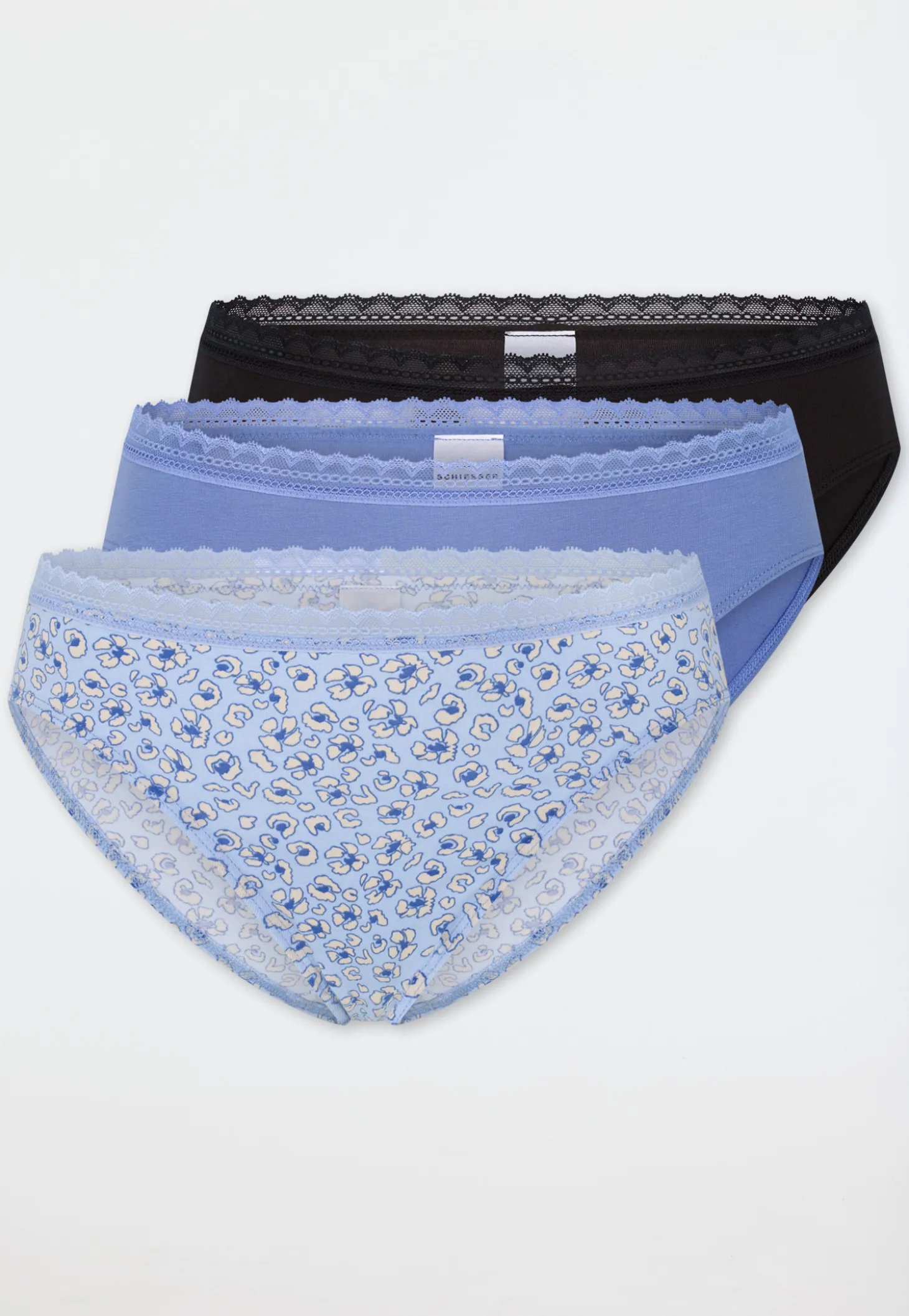 Rio-Slips 3er-Pack Spitze mehrfarbig - Modern Multipacks