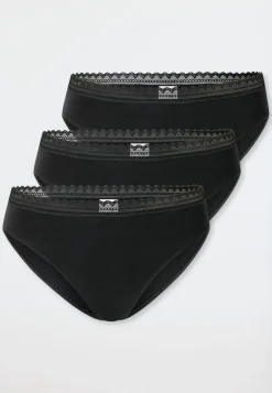 Rio-Slips 3er-Pack Spitze schwarz - Modern Multipacks
