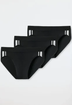 Rio-Slips 3er-Pack Streifen schwarz - 95/5