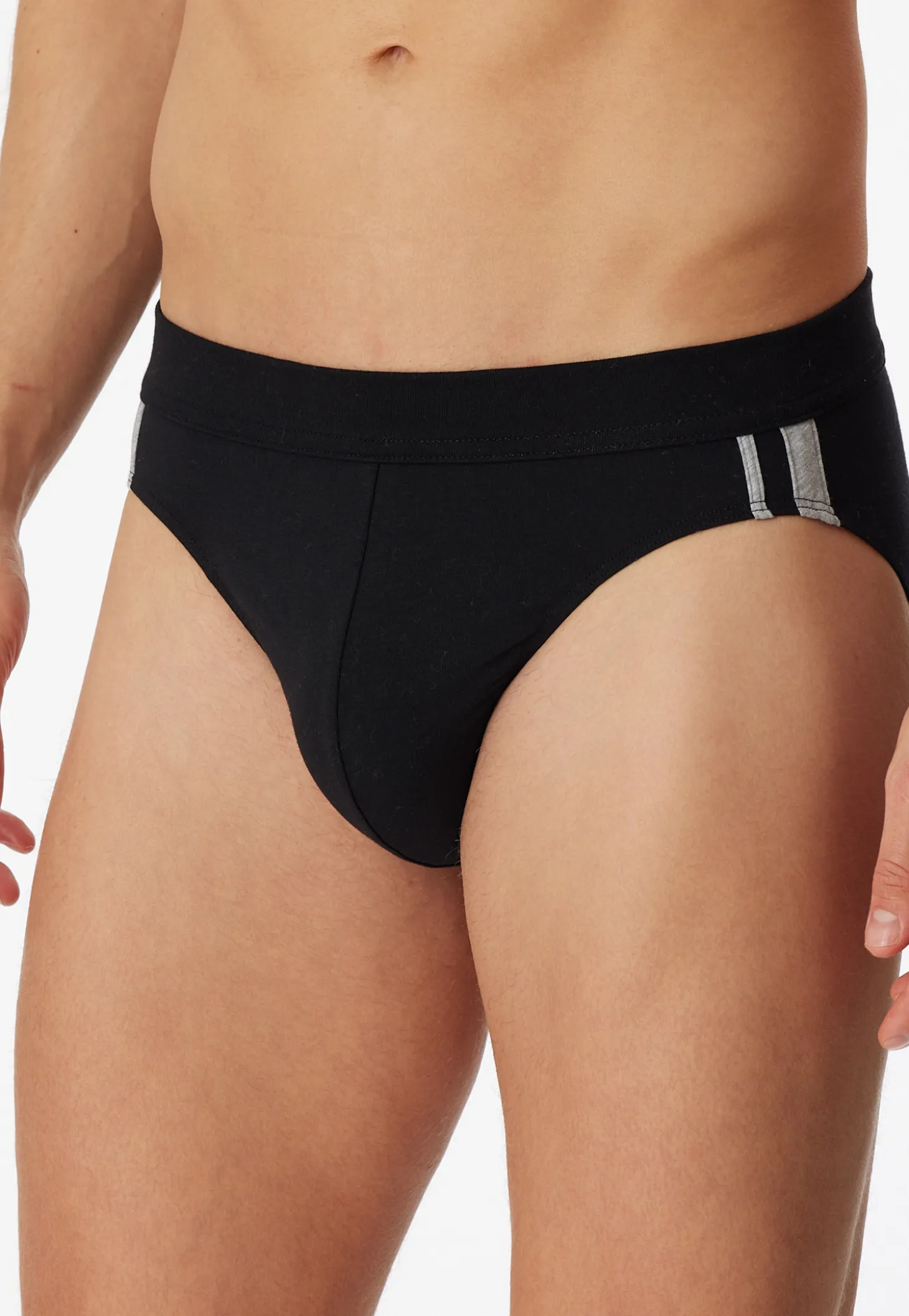 Rio-Slips 3er-Pack Streifen schwarz - 95/5