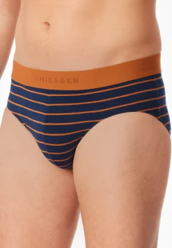 Rio-Slips 3er-Pack uni/gestreift dunkelblau - 95/5