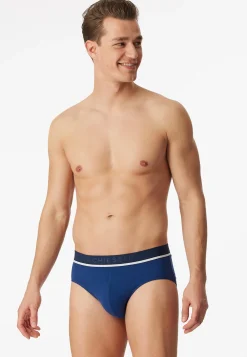 Rio-Slips 3er-Pack Webgummibund blau/schwarz - 95/5