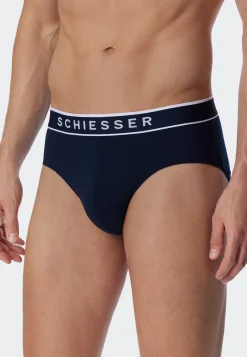 Rio-Slips 3er-Pack Webgummibund dunkelblau - 95/5