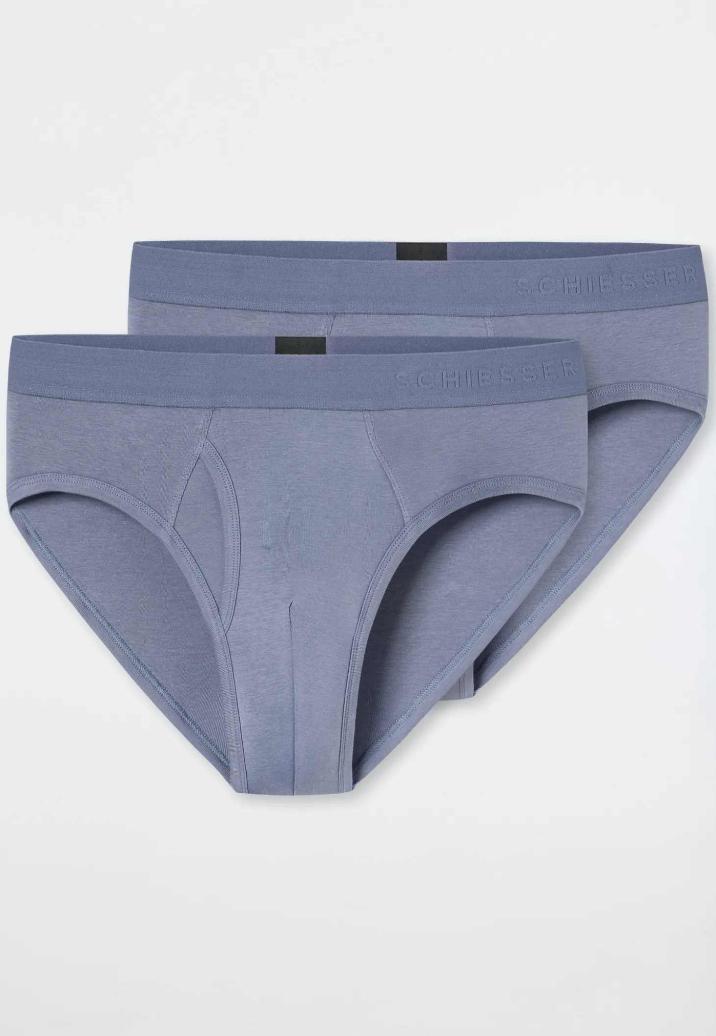Rop-Slips Doppelpack blaugrau - Rib Essentials
