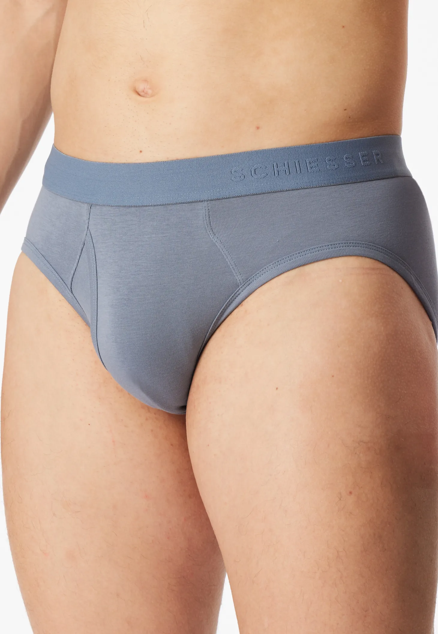 Rop-Slips Doppelpack blaugrau - Rib Essentials