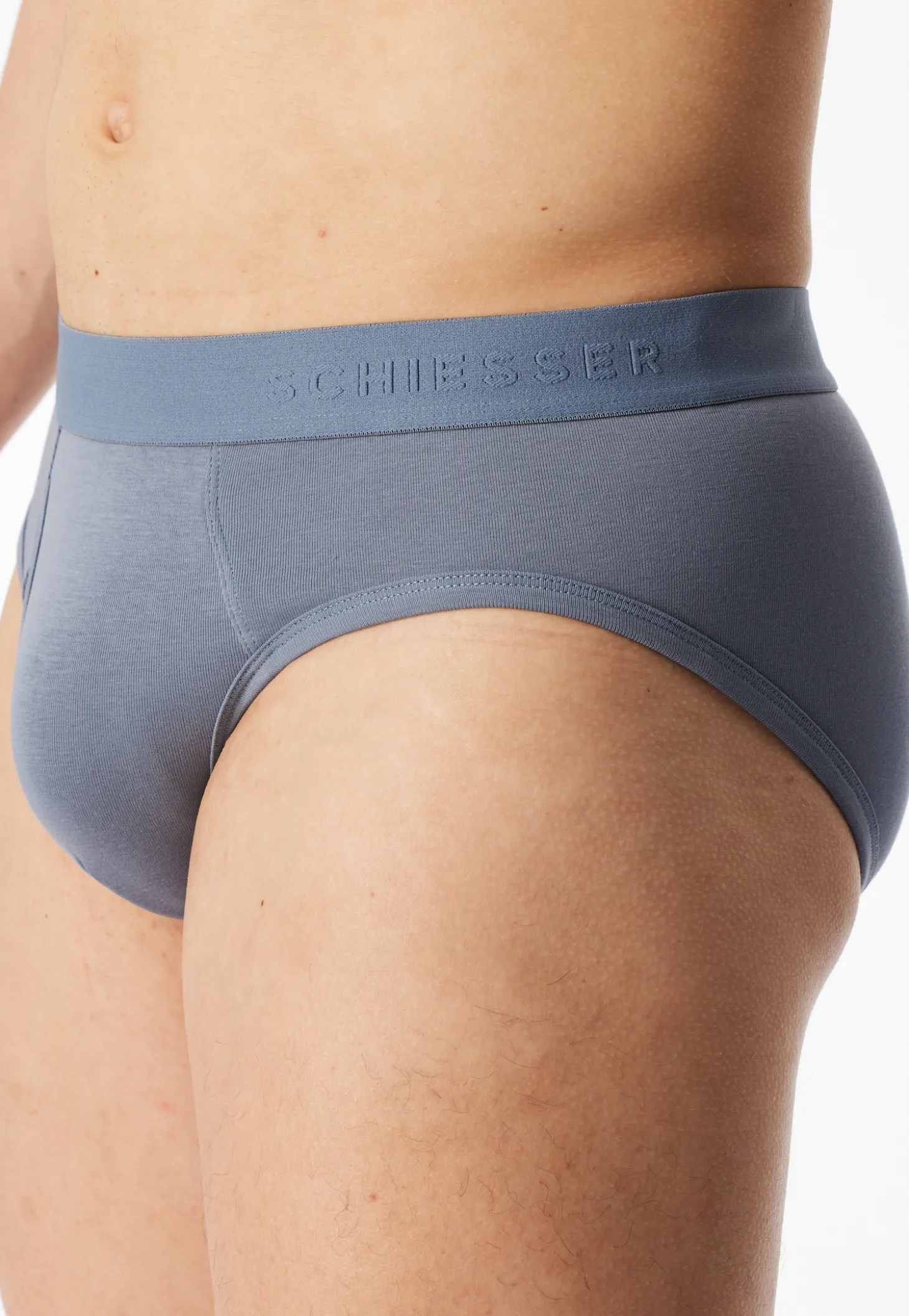 Rop-Slips Doppelpack blaugrau - Rib Essentials