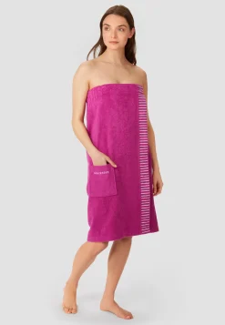 Sauna-Handtuch Knöpfe fuchsia - SCHIESSER Home