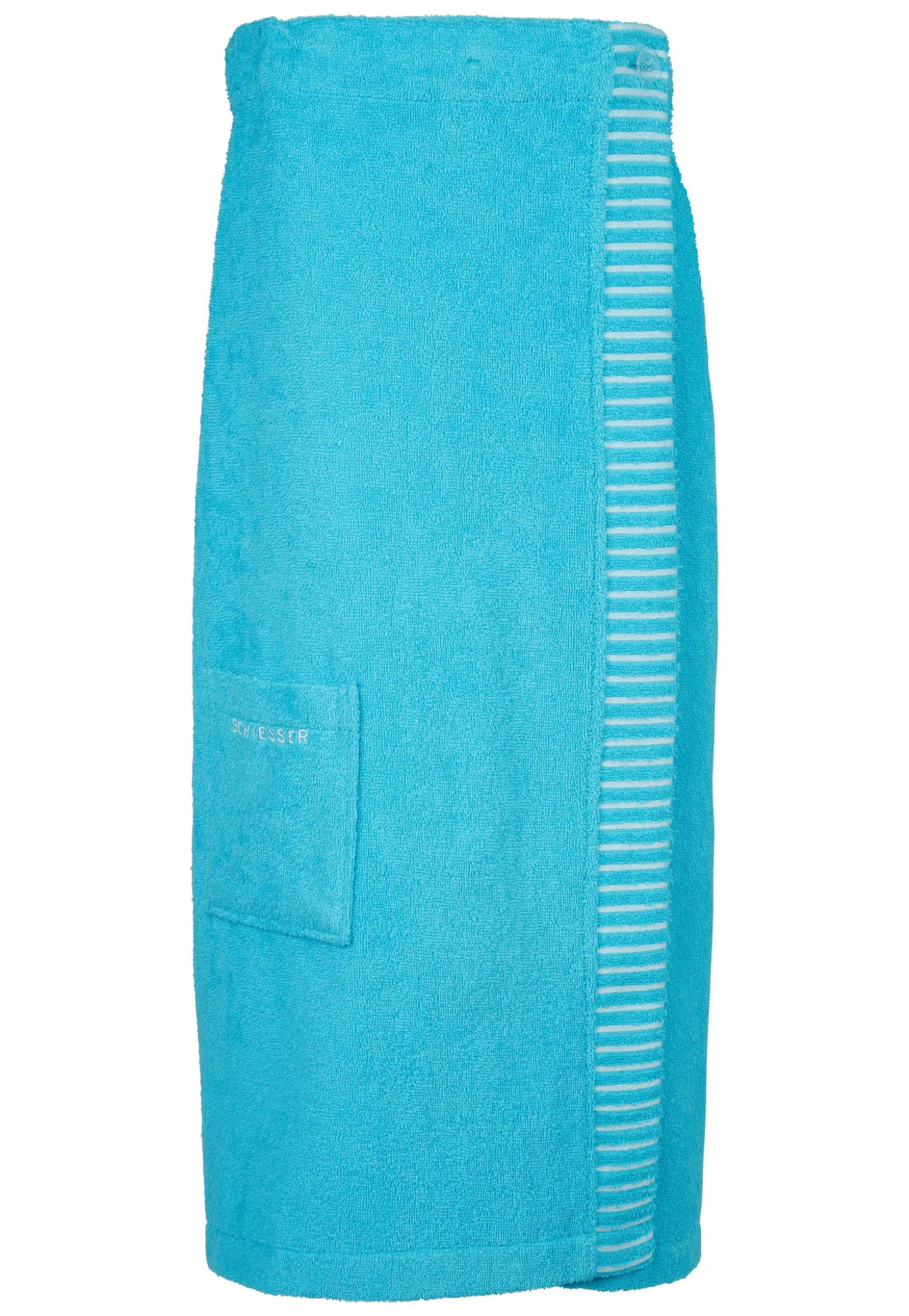 Sauna-Handtuch Knöpfe türkis - SCHIESSER Home