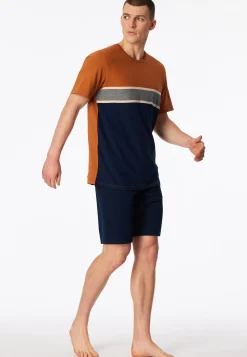 Schlafanzug kurz admiral gemustert - Casual Essentials