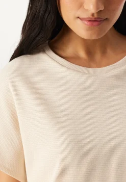Schlafanzug kurz Feinripp Jacquard pearl - Casual Feel