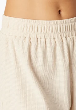 Schlafanzug kurz Feinripp Jacquard pearl - Casual Feel