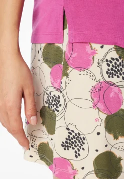 Schlafanzug kurz Granatapfel fuchsia - Casual Fashion