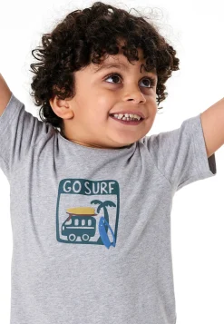 Schlafanzug kurz grau-meliert - Kids Nightwear